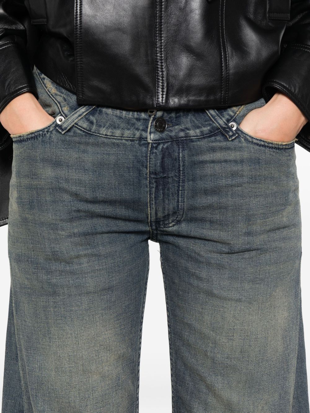 Balenciaga Women Denim Cotton Jeans