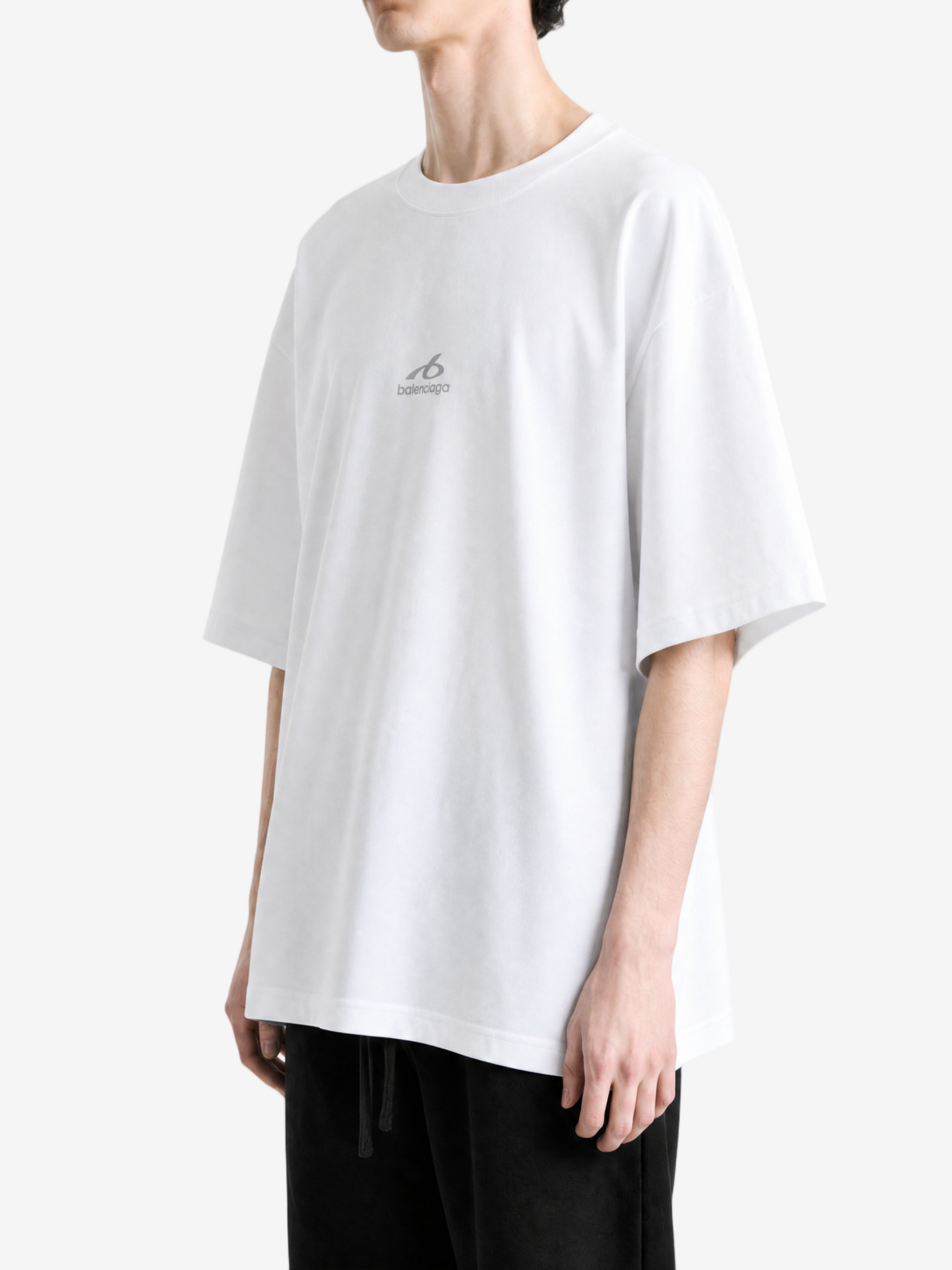 BALENCIAGA - Men Medium Fit Tech Logo T-Shirt