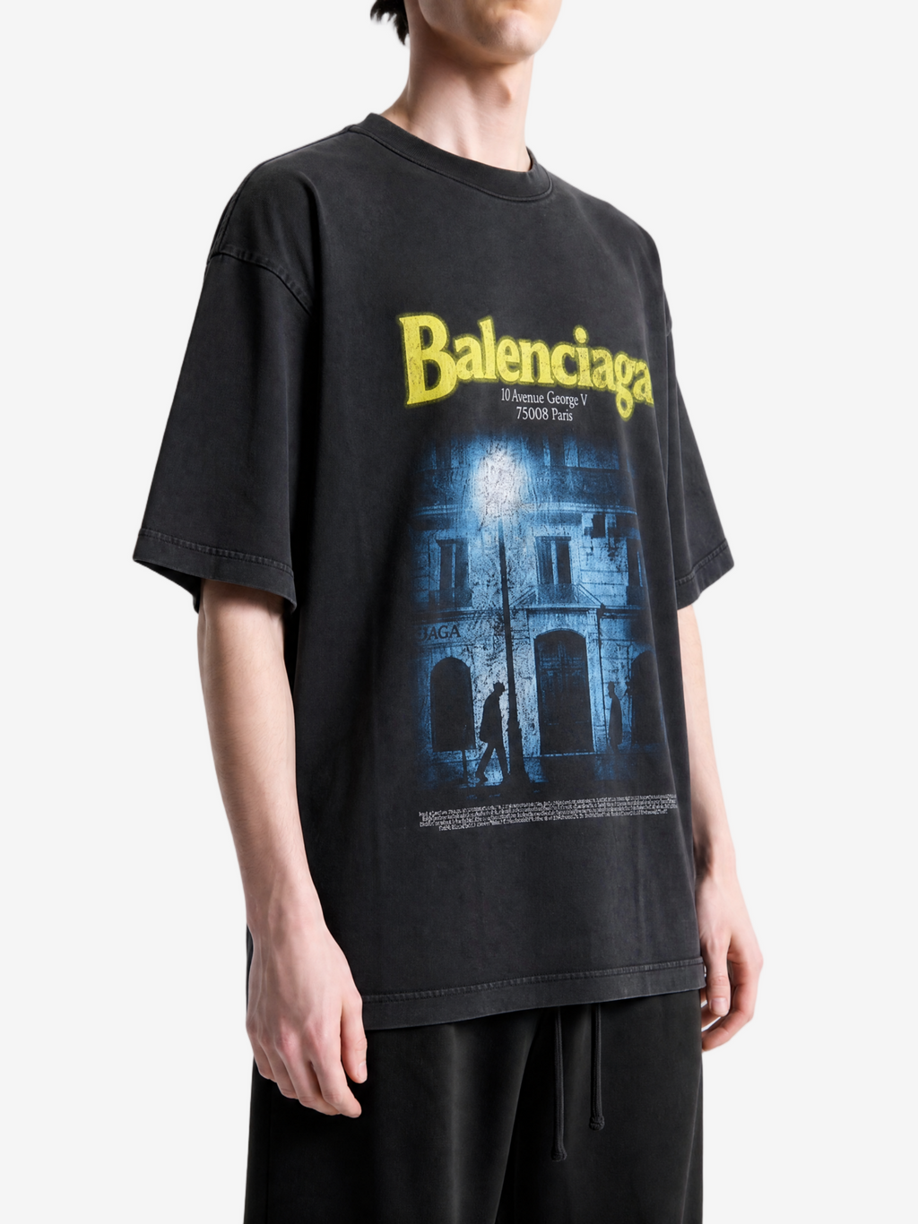 BALENCIAGA - Men The Address Medium Fit T-Shirt
