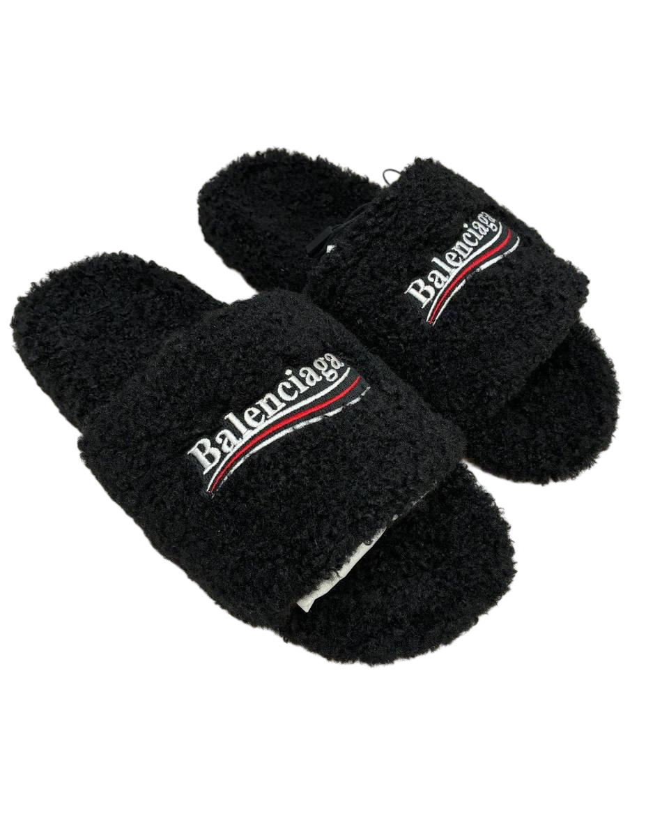 Balenciaga Fur Slides