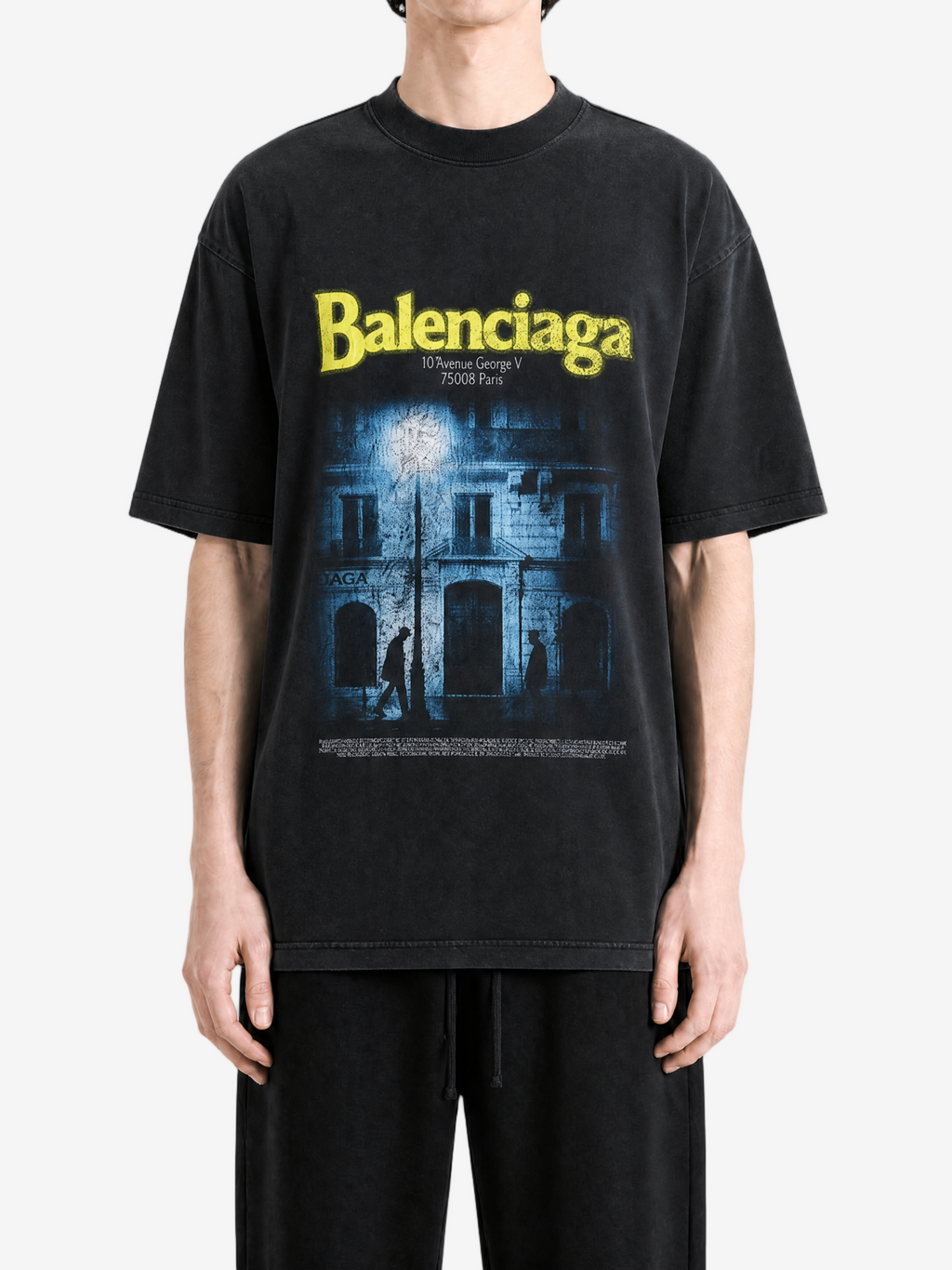 BALENCIAGA - Men The Address Medium Fit T-Shirt